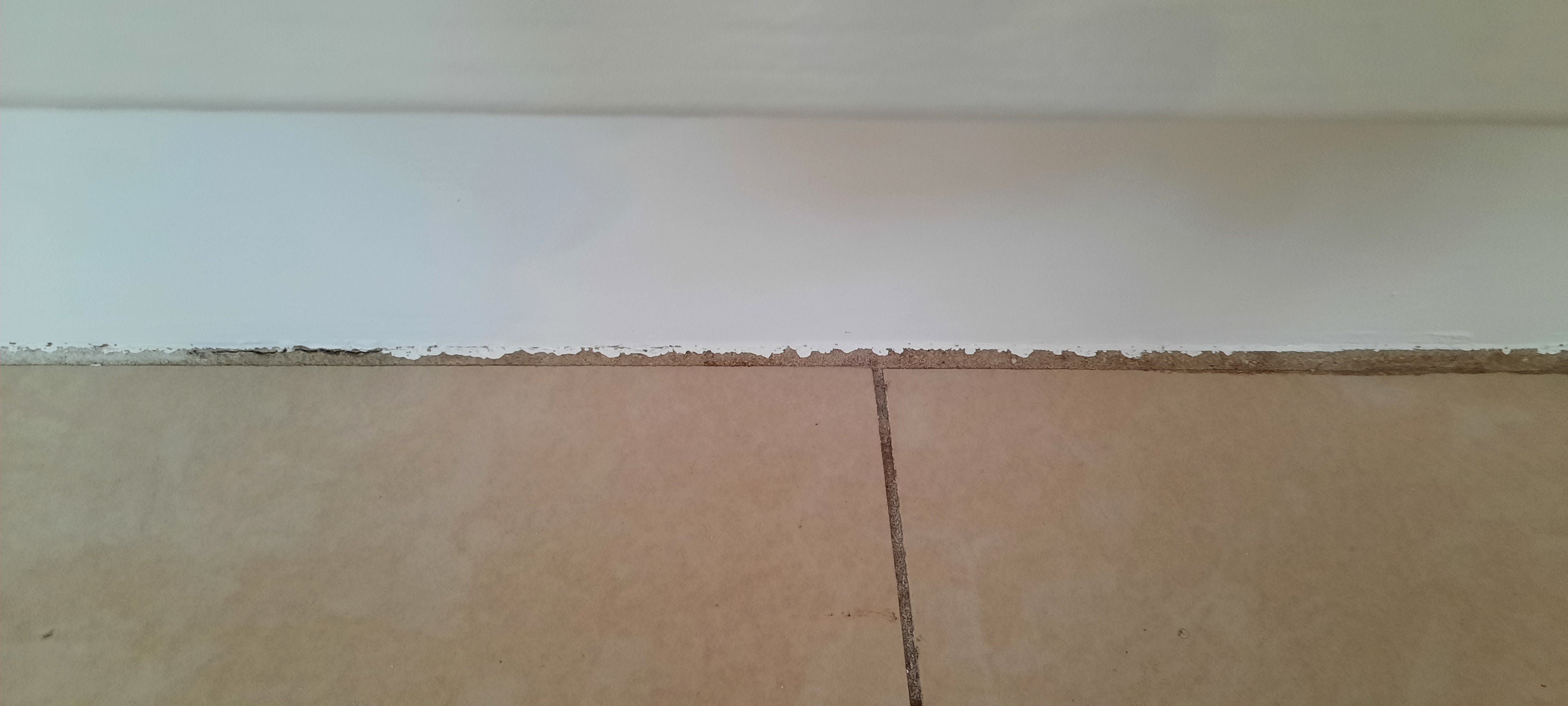 Kick panel paint on grout Bunnings community