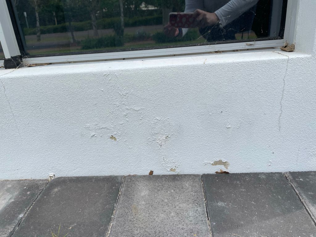 How do I repair waterdamaged render to Bunnings community