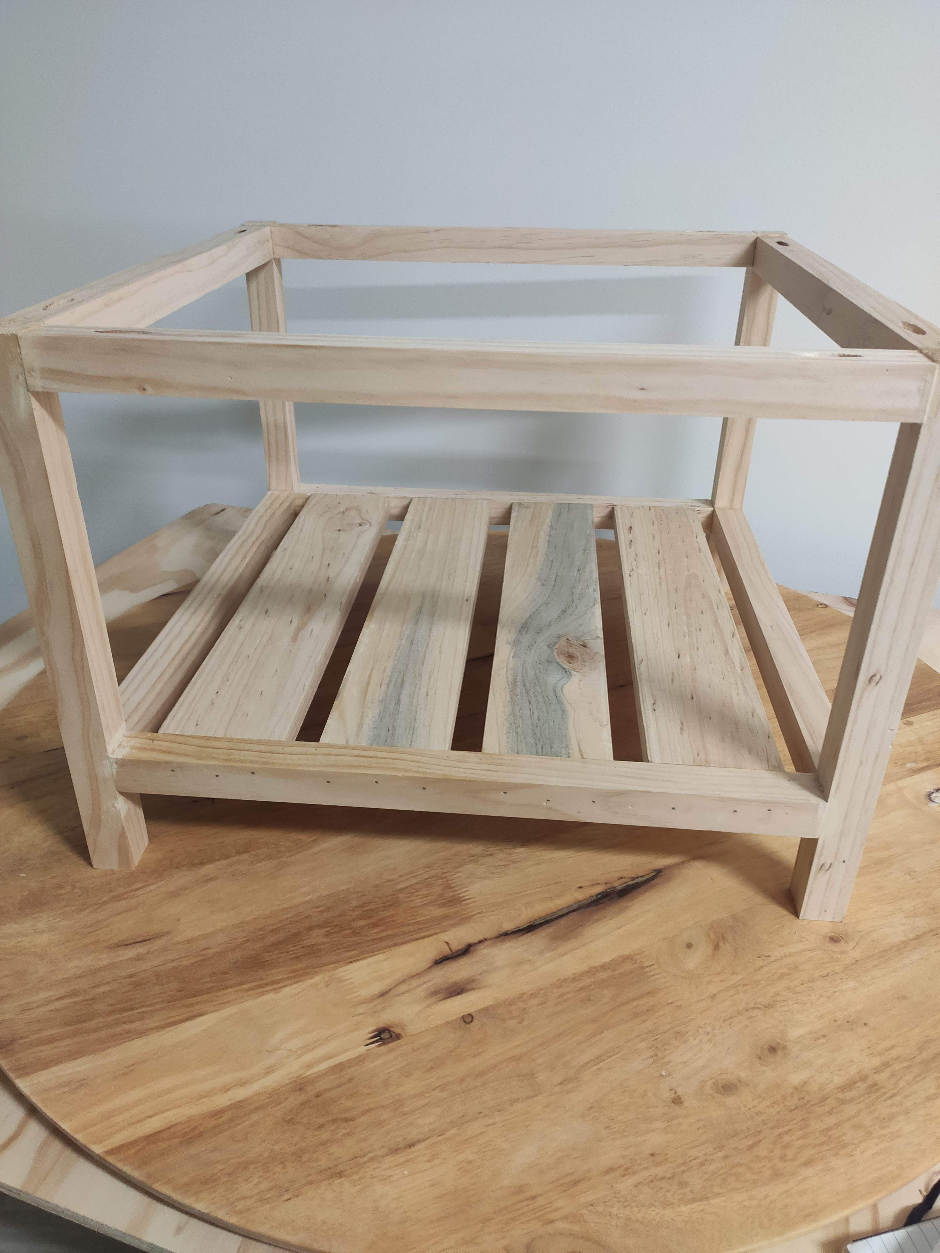 Coffee table with upcycled top Bunnings community