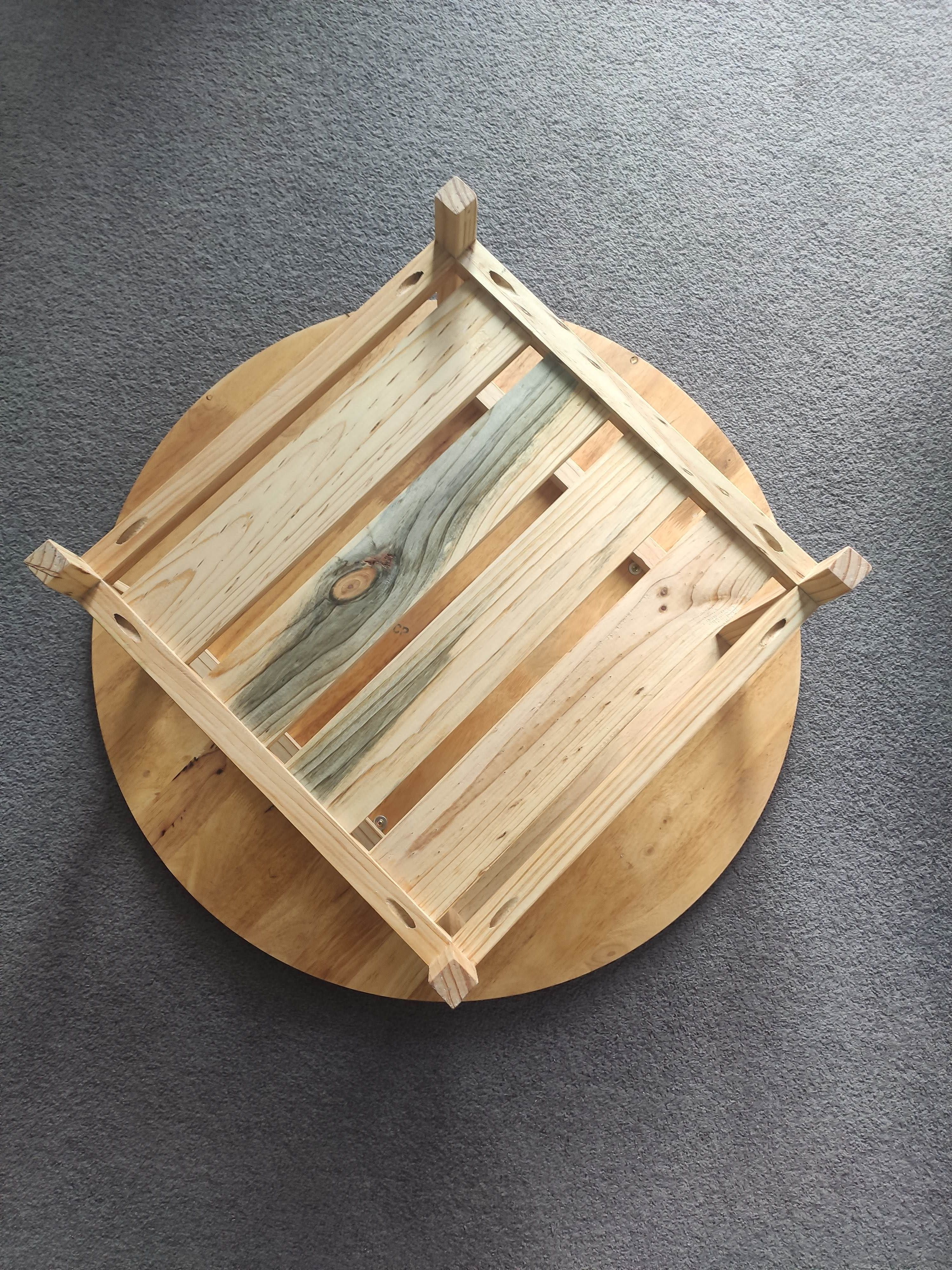 Coffee table with upcycled top Bunnings community