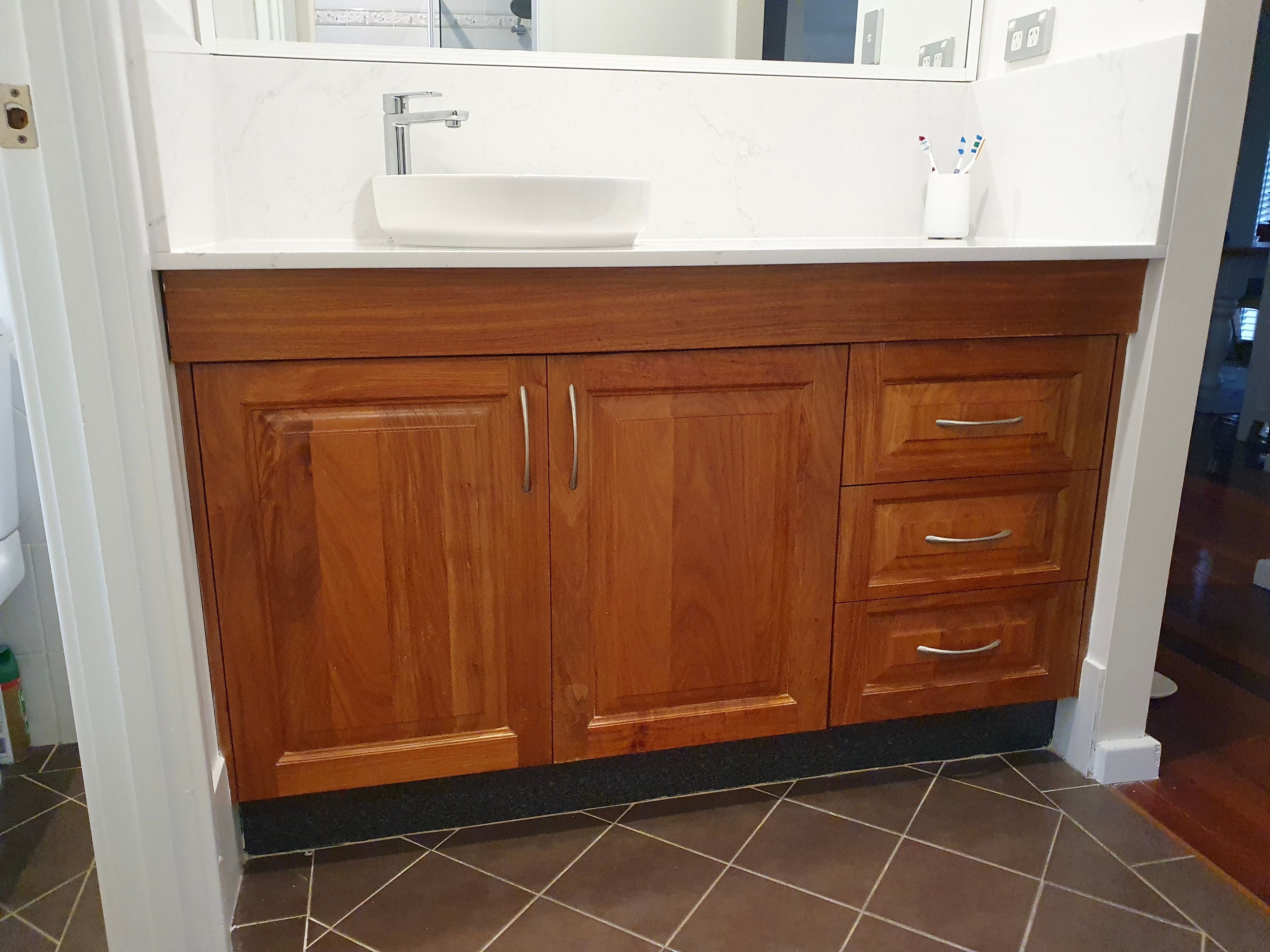 Family bathroom vanity makeover | Bunnings Workshop community