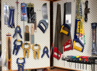 Expanded pegboard