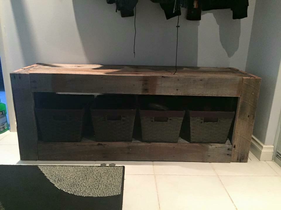 Jarrah storage bench seat Bunnings community