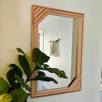 kimamery's hanging dowel-framed mirror