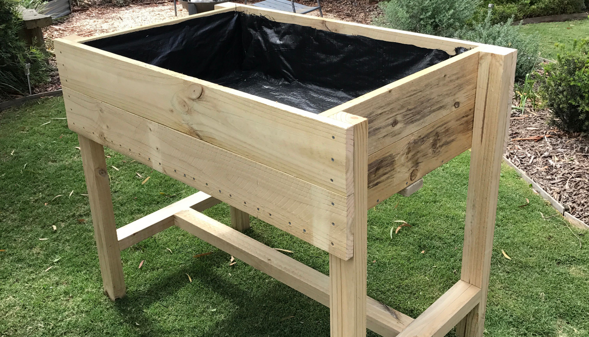 Raised planter box using treated Pine Bunnings community