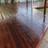 Hardwood deck by DIYgals