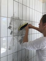 Grouting the walls