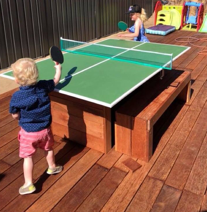 Portable kids table tennis table Bunnings community