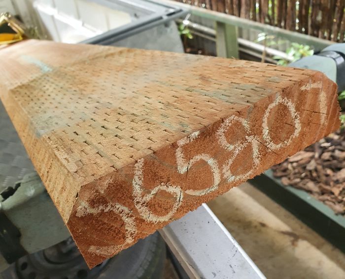 Chamfered sleepers Bunnings community