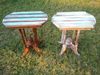 2x coastal shabby chic tables