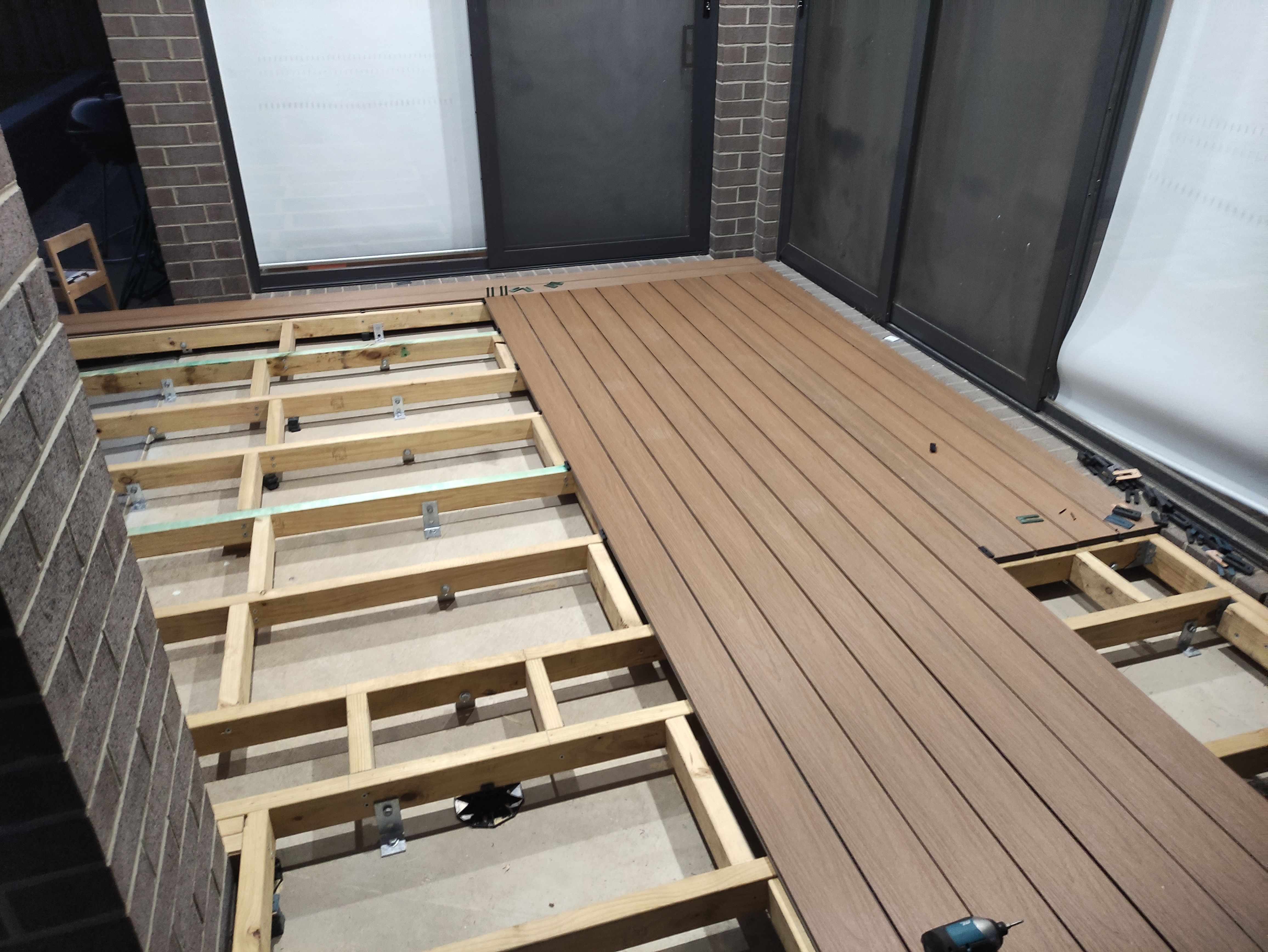Lowlevel composite deck over concrete a... Bunnings community