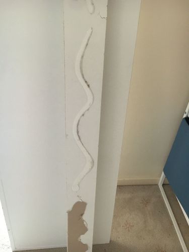 Glue on the back of shelf support