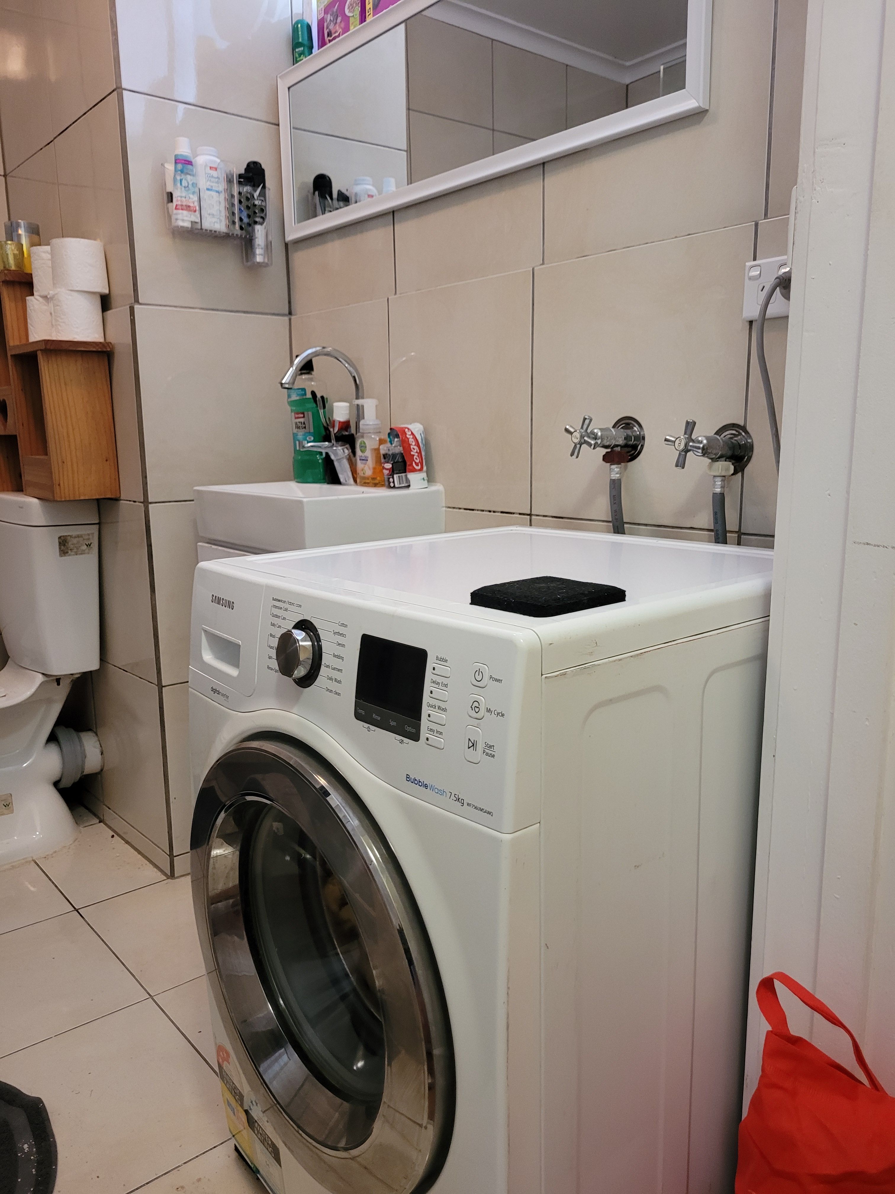 What to use to stack my dryer on top of Bunnings community