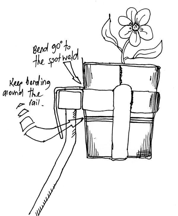 Tighter connection to rail.