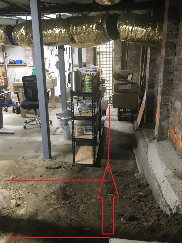 From the other direction; where I need to direct the water.