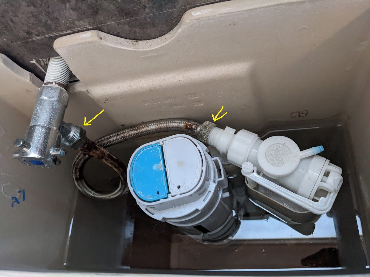 How to remove flexible hose in toilet ci... Bunnings community