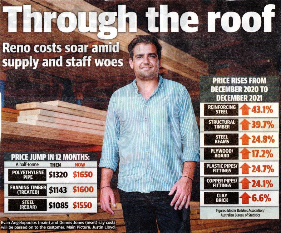 Rising costs of building materials Bunnings community