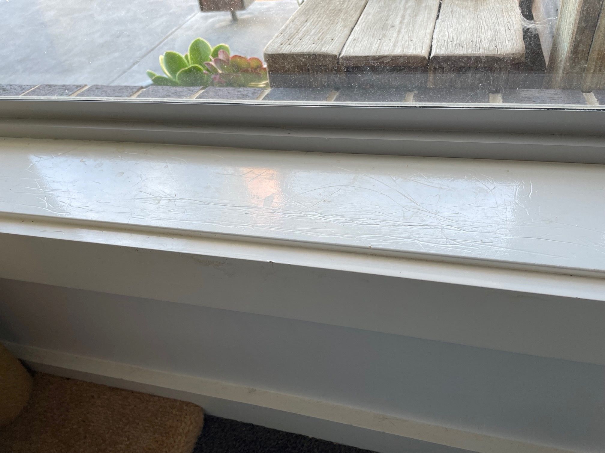 Repairing heavily scratched window sill Bunnings community