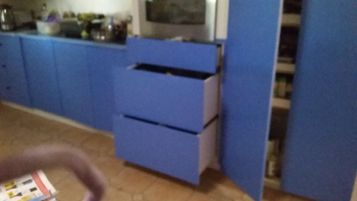 Cupboards changed into draws