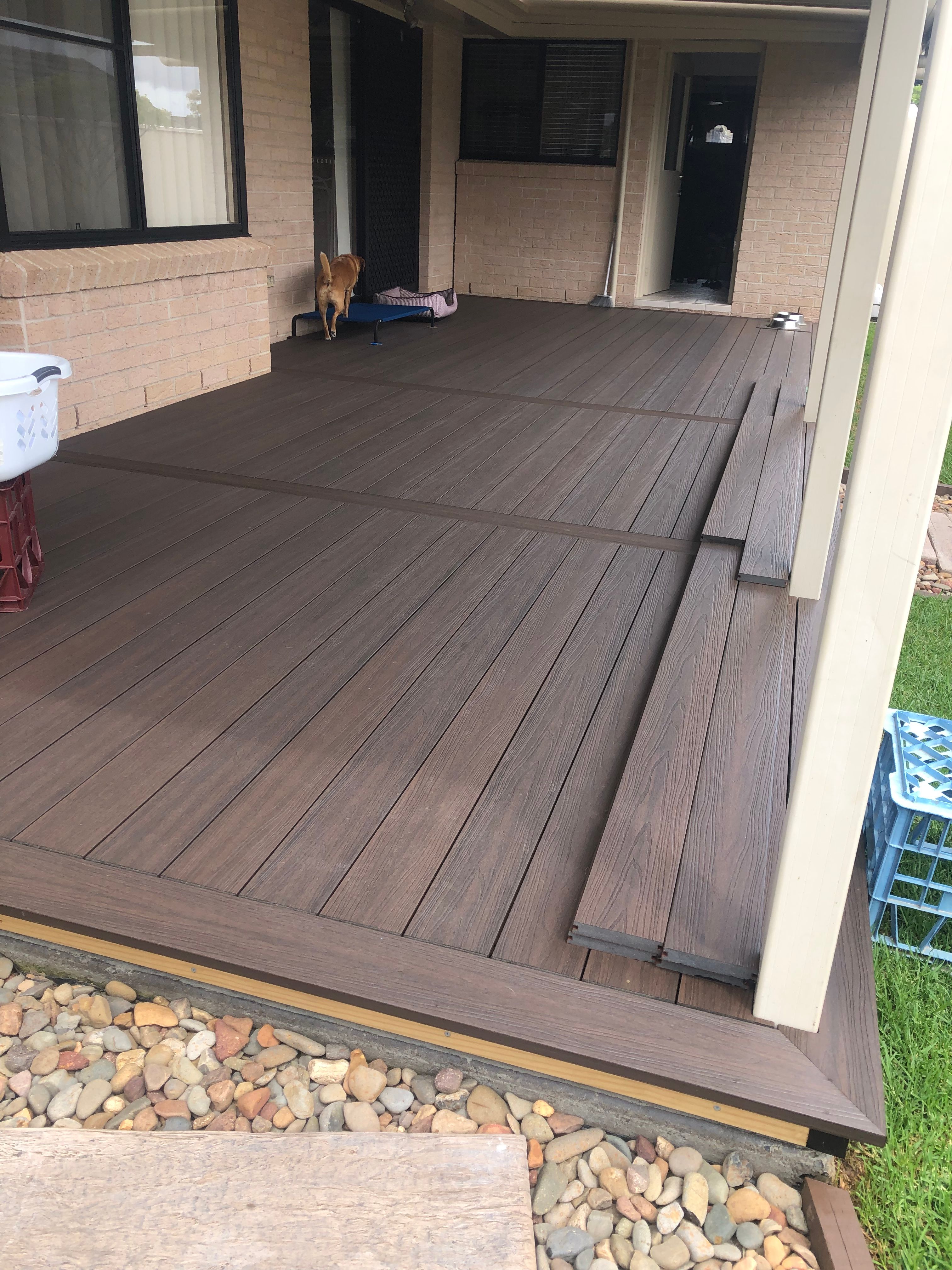 Lowlevel composite deck over concrete s... Bunnings community