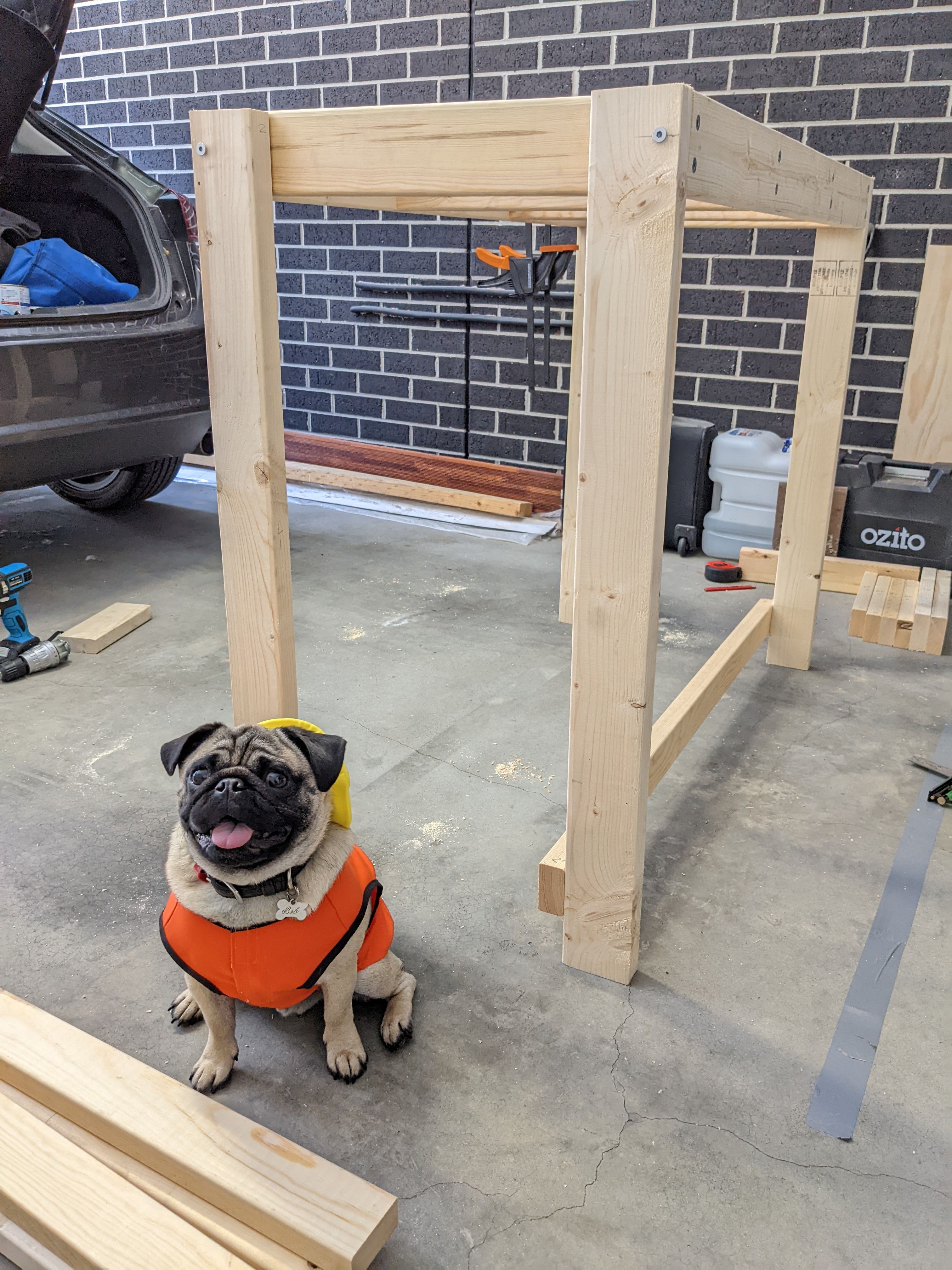 Mobile workbench with storage and drawer Bunnings community