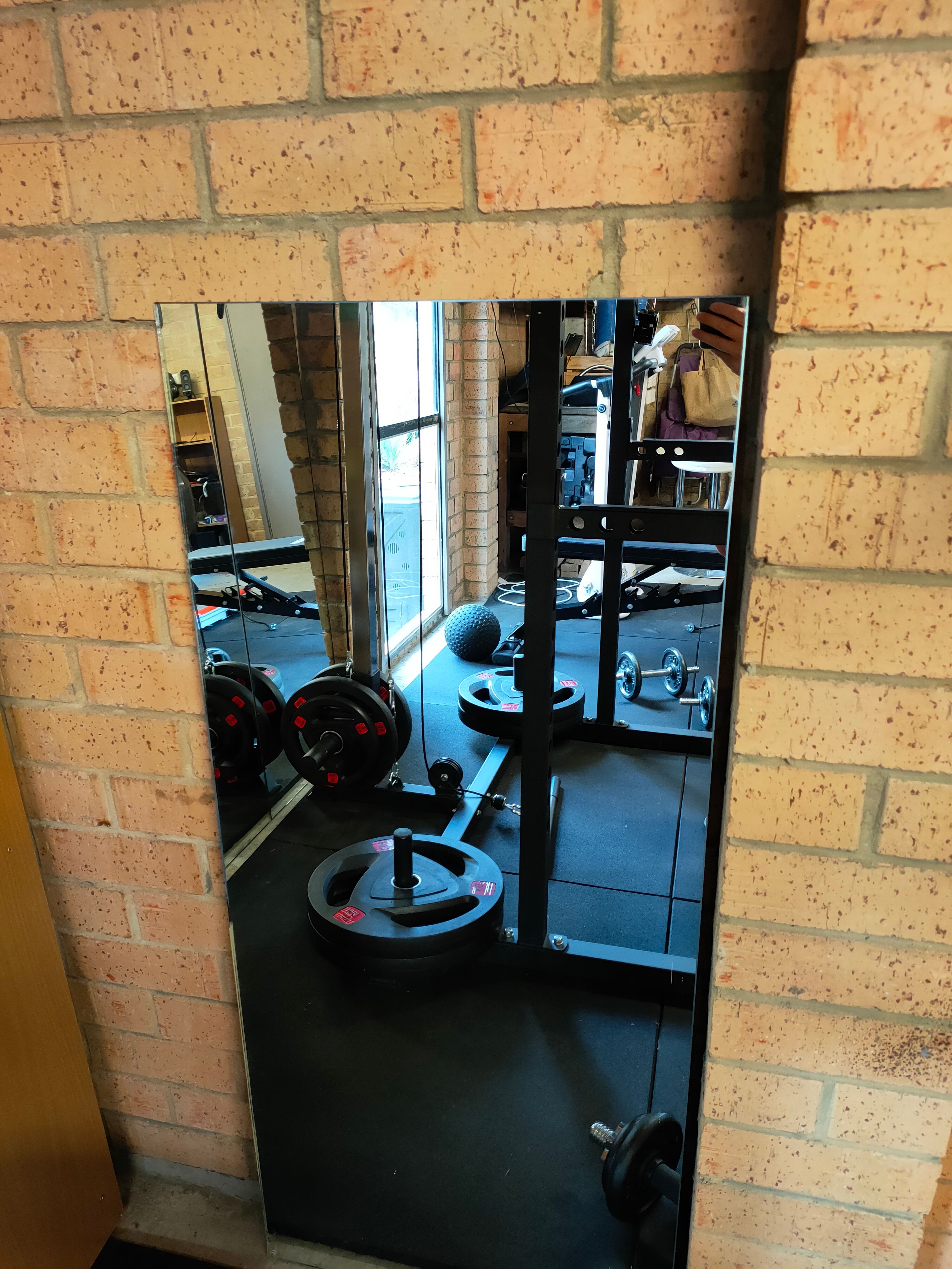 How to stick mirror on brick wall? Bunnings community