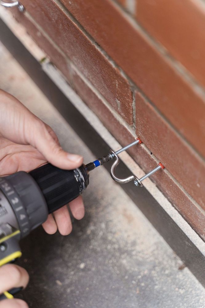 And secured these to the wall using the brackets from the balustrade kits