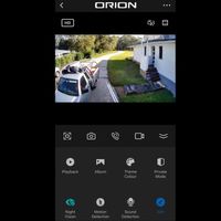 You can easily monitor cameras and change settings via an app on your smartphone