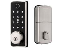 The Grid Connect Smart Wi-Fi Deadbolt has a standard lock size to easily upgrade existing deadbolts