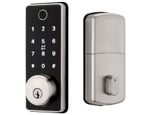 The Grid Connect Smart Wi-Fi Deadbolt has a standard lock size to easily upgrade existing deadbolts