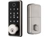 The Grid Connect Smart Wi-Fi Deadbolt has a standard lock size to easily upgrade existing deadbolts
