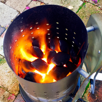 3. Light your barbecue charcoal briquettes inside your chimney starter.png