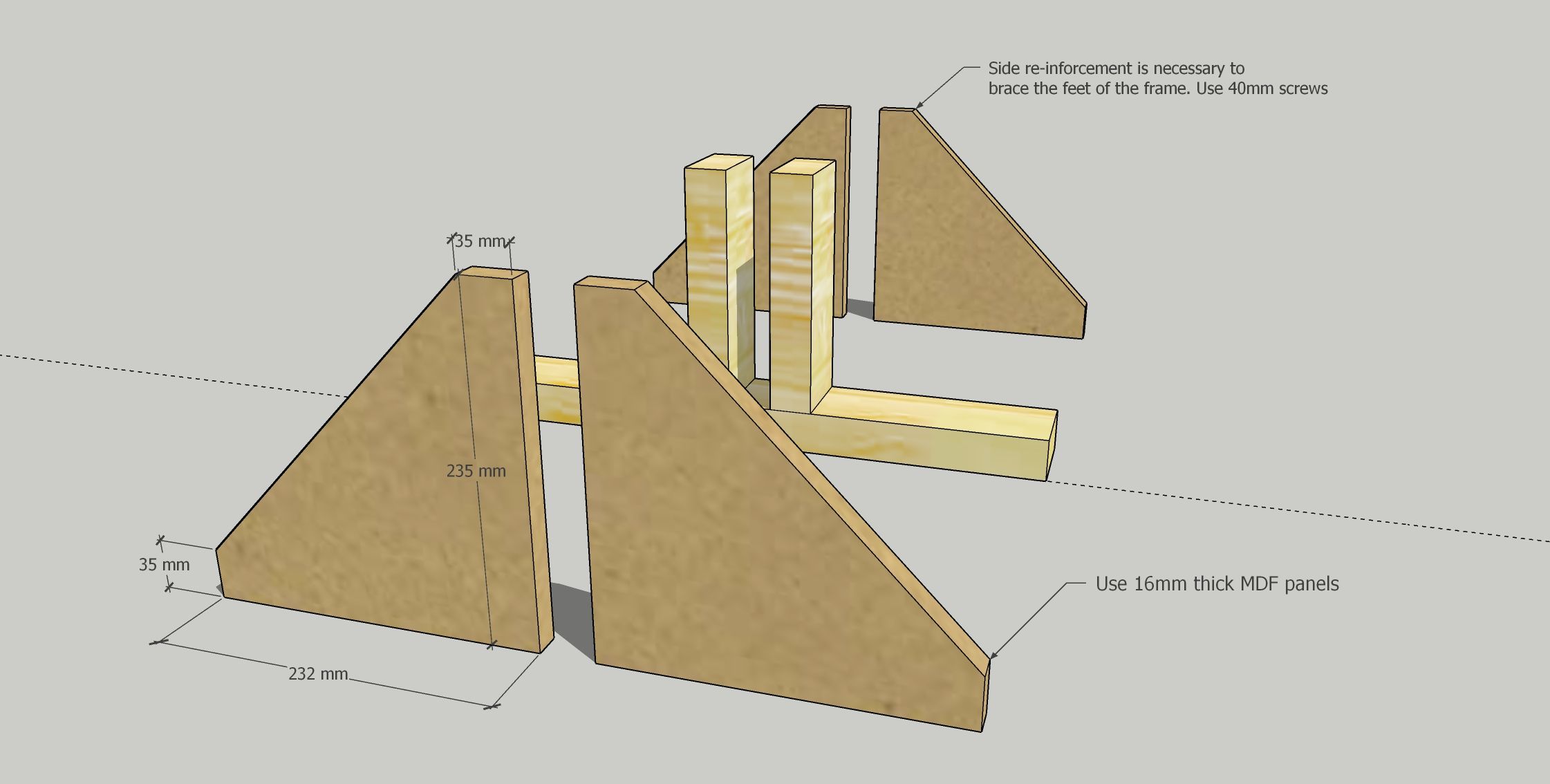 How to build freestanding walls for hang... Bunnings community
