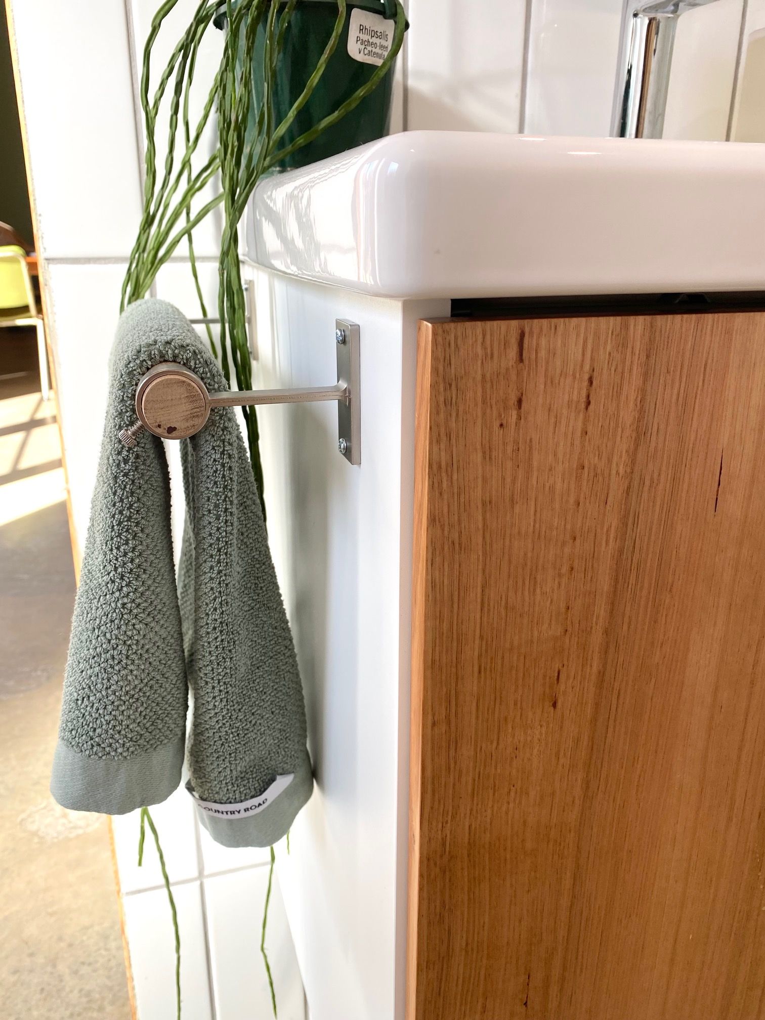 Towel rail hack Bunnings community