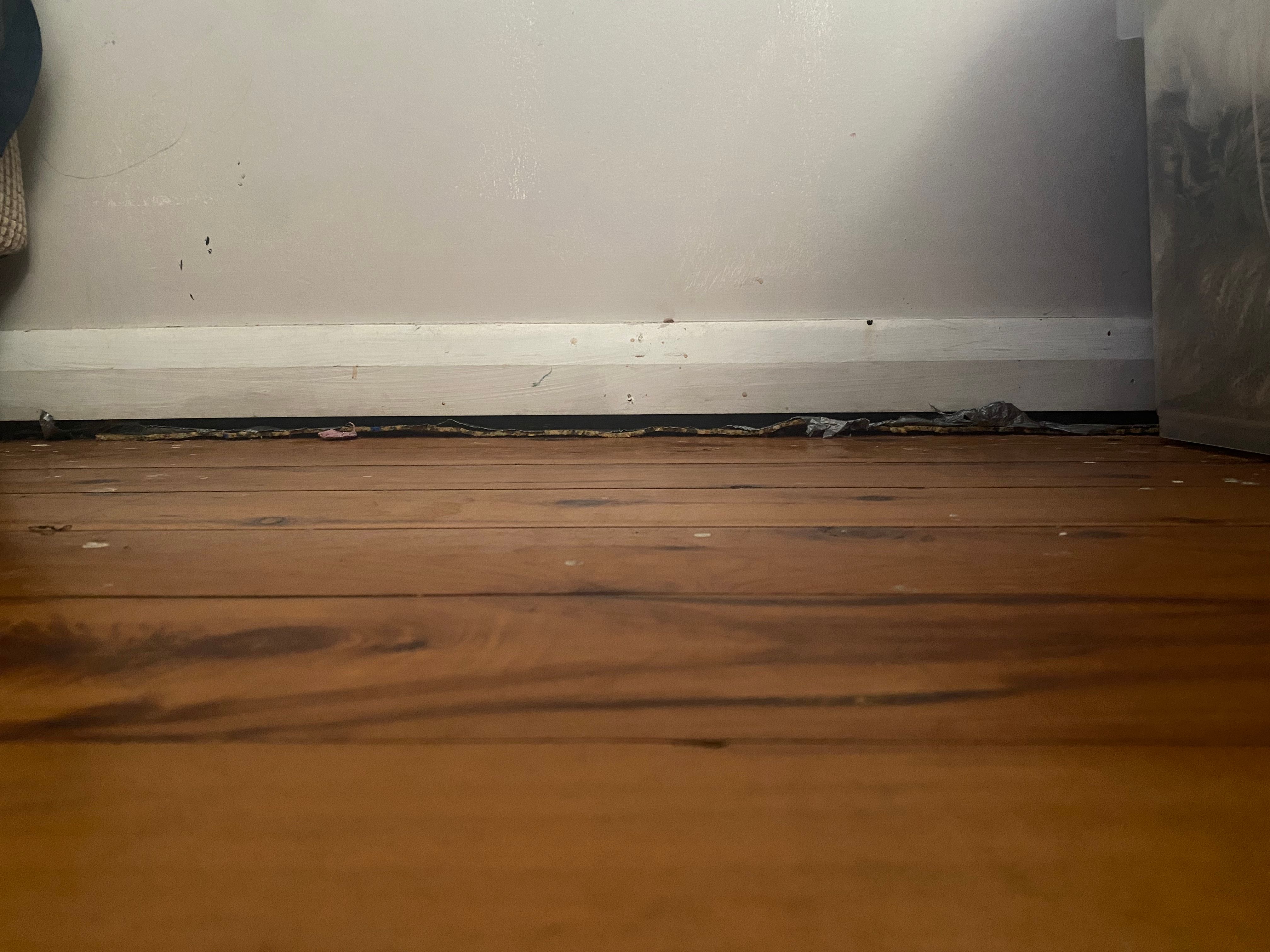 How to fill gaps under skirting boards a... Bunnings community