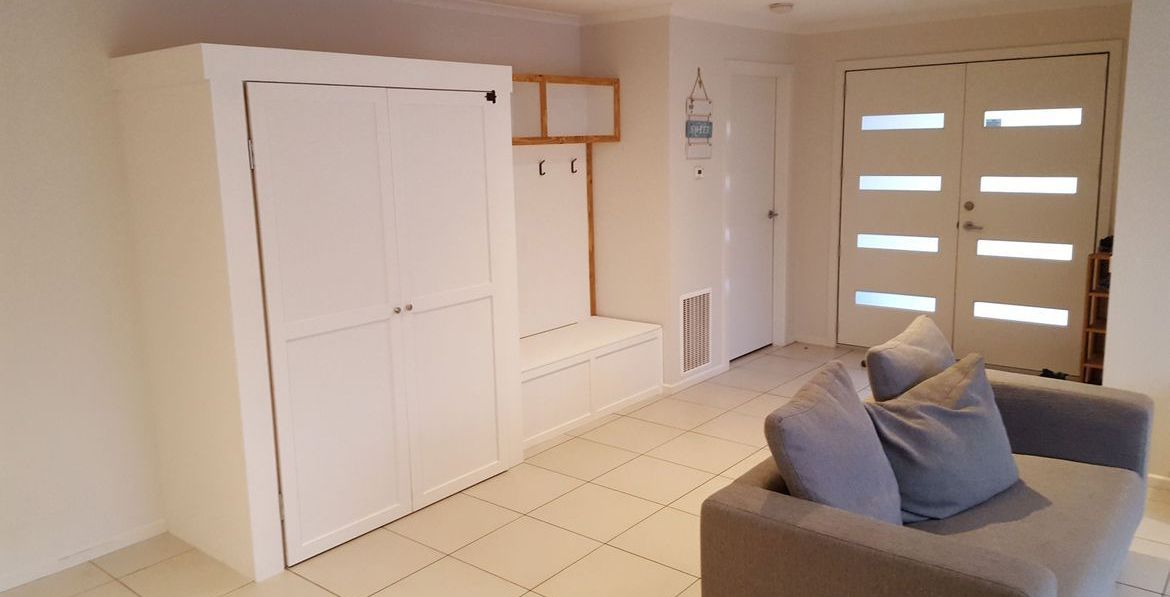 Hallway storage solutions Bunnings community