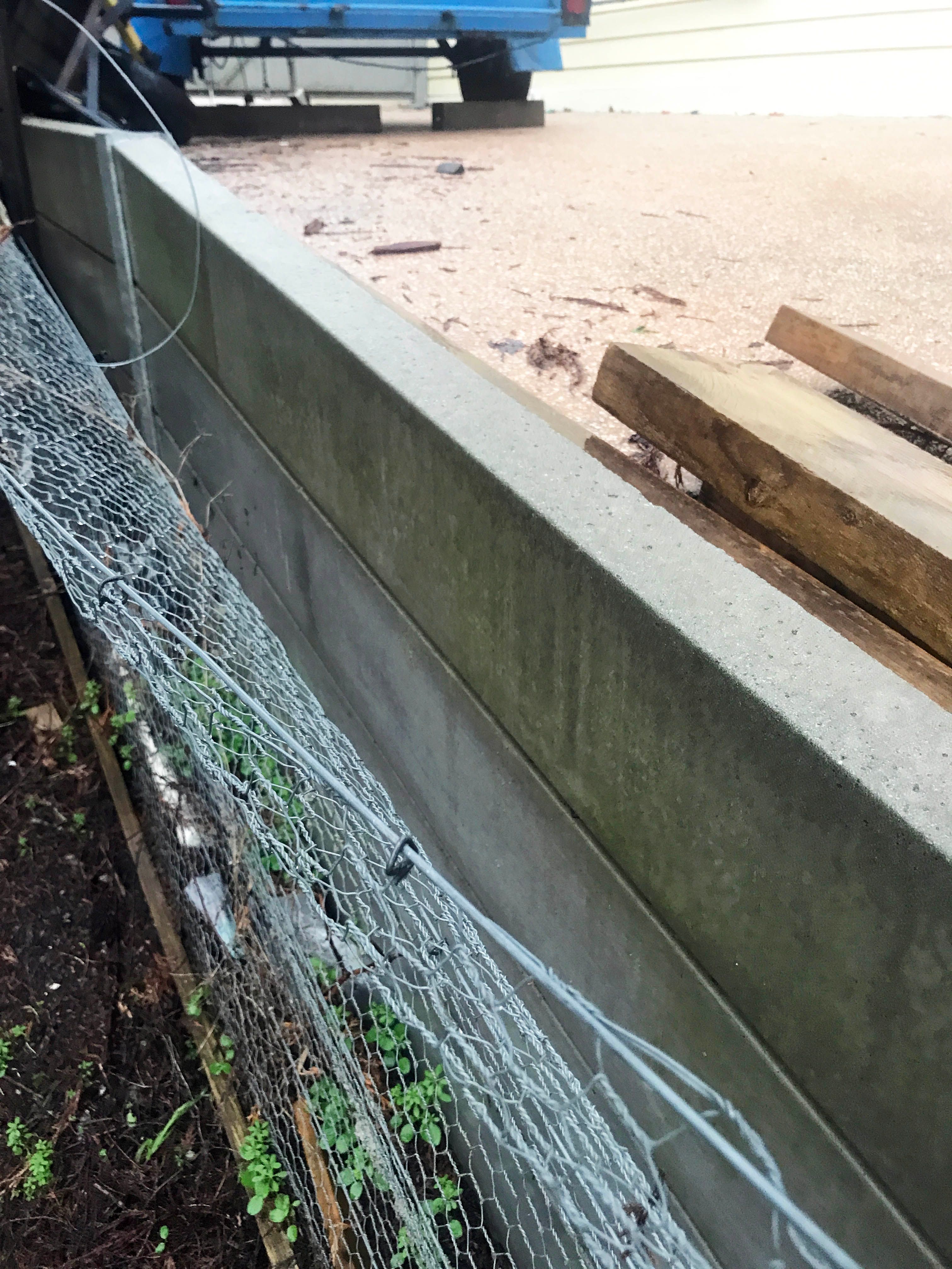 How to attach wooden post to the side of... Bunnings community
