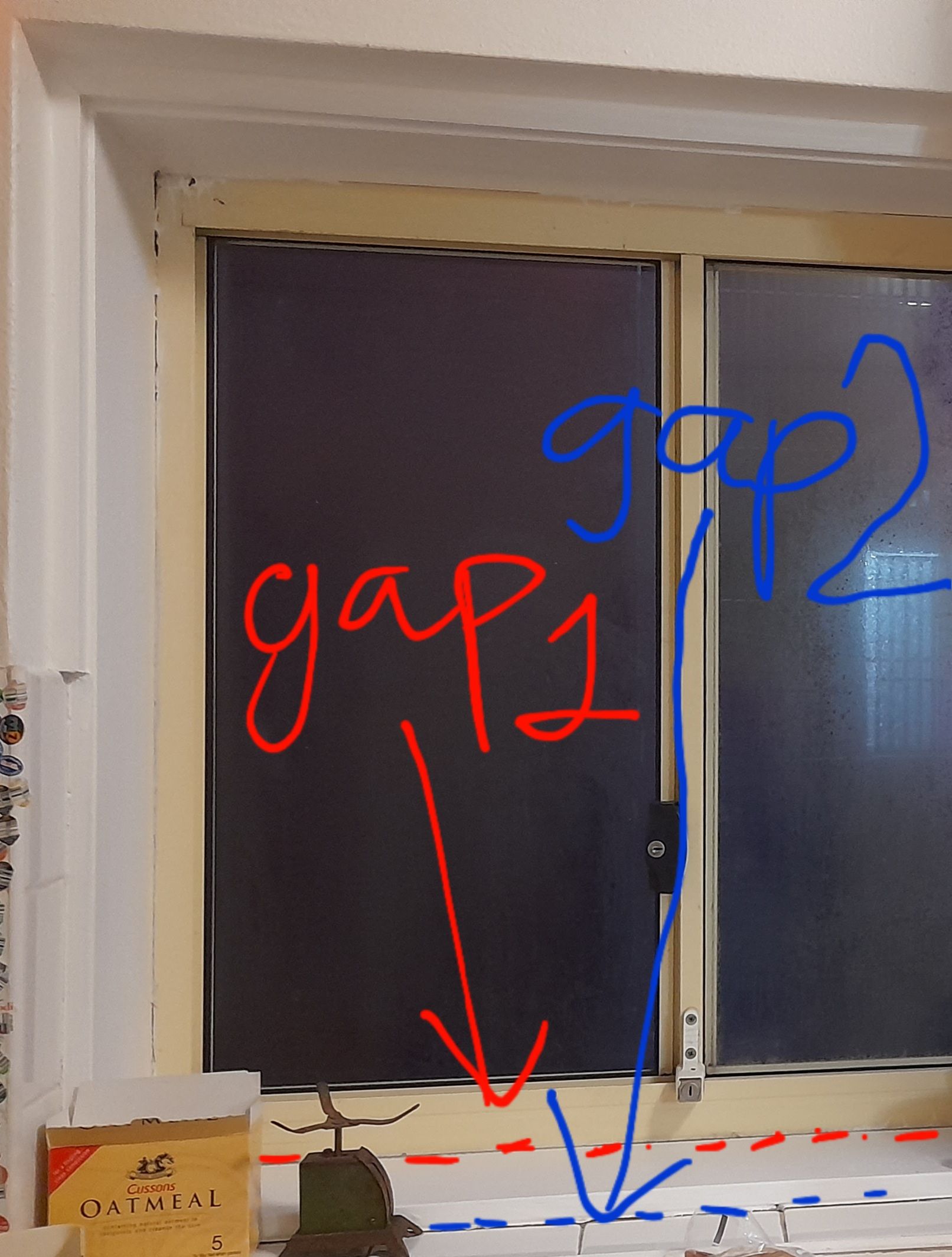 How to seal gap between sliding window f... Bunnings community
