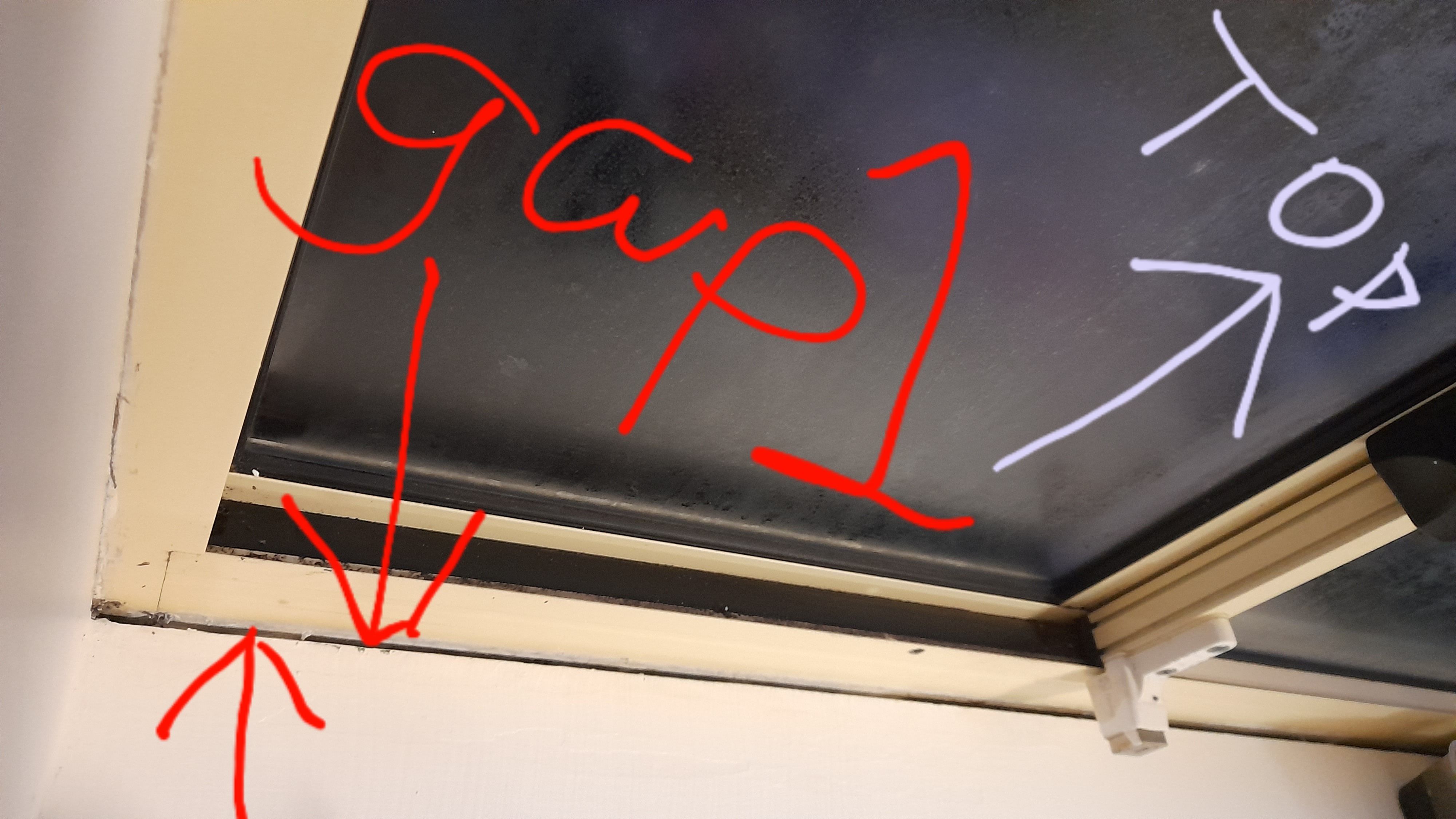 How to seal gap between sliding window f... Bunnings community