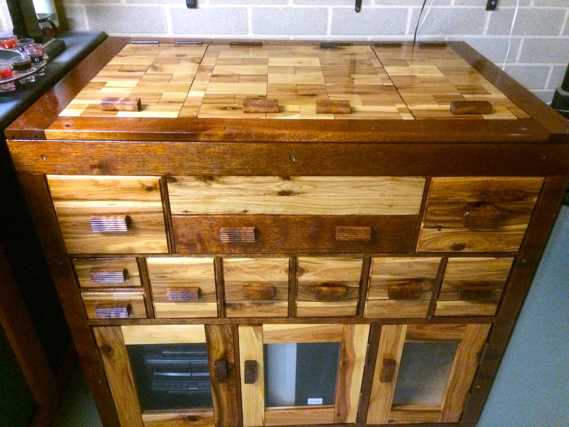Storage cabinet using scrap timber.JPG