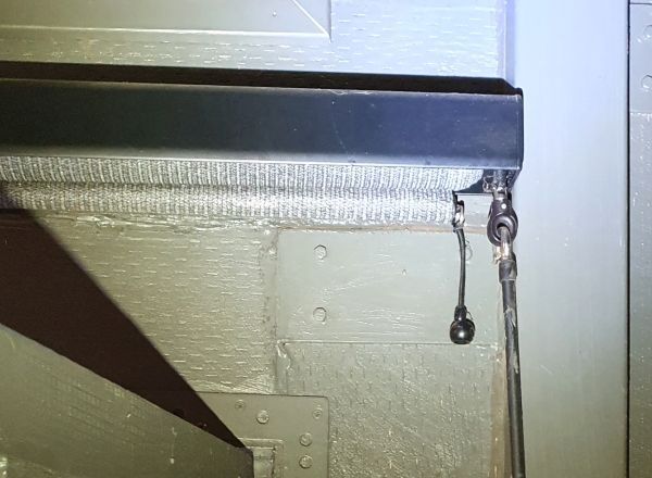 The door is removed in summer.