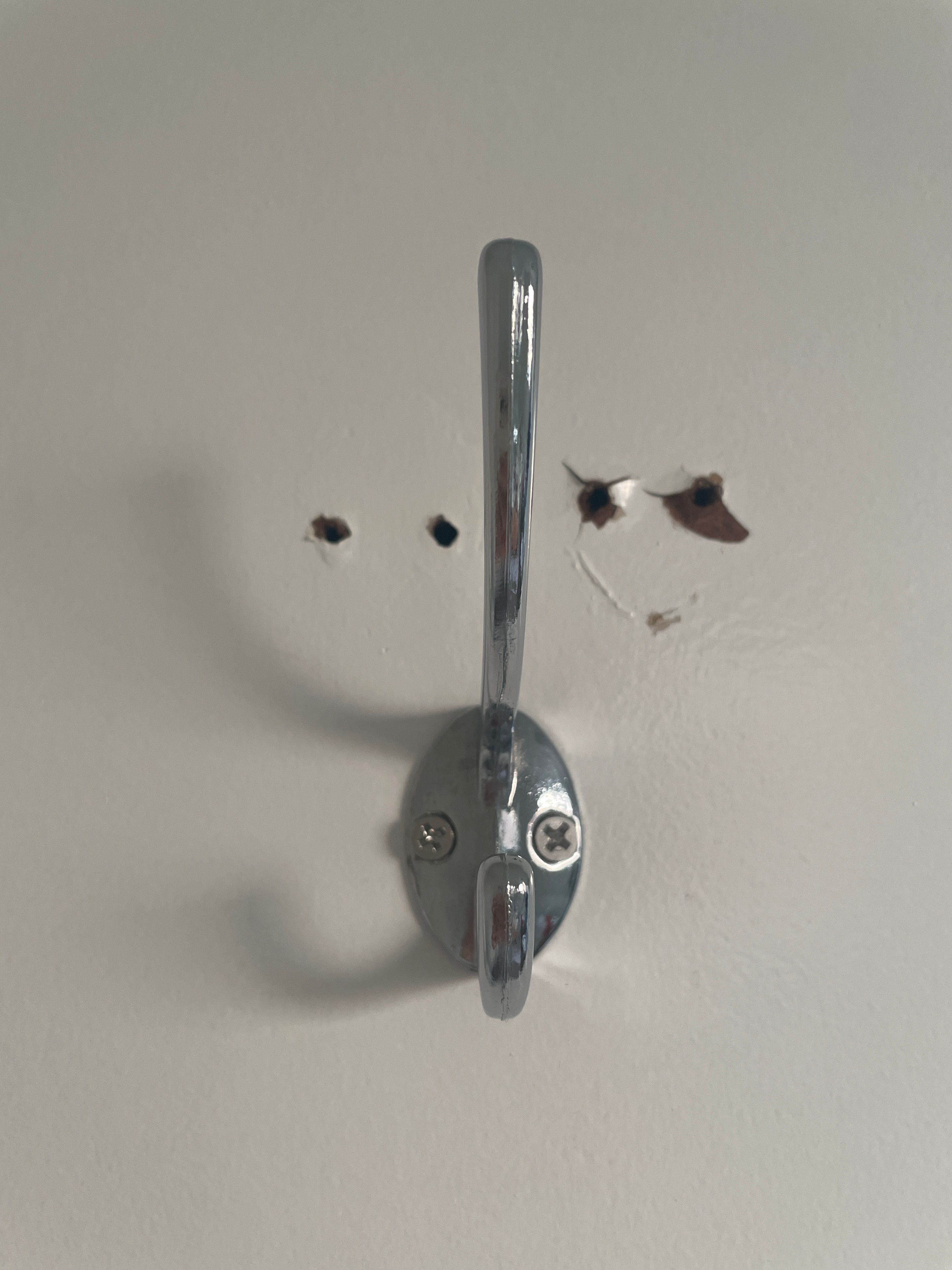 How to repair screw holes in hollow door... Bunnings community