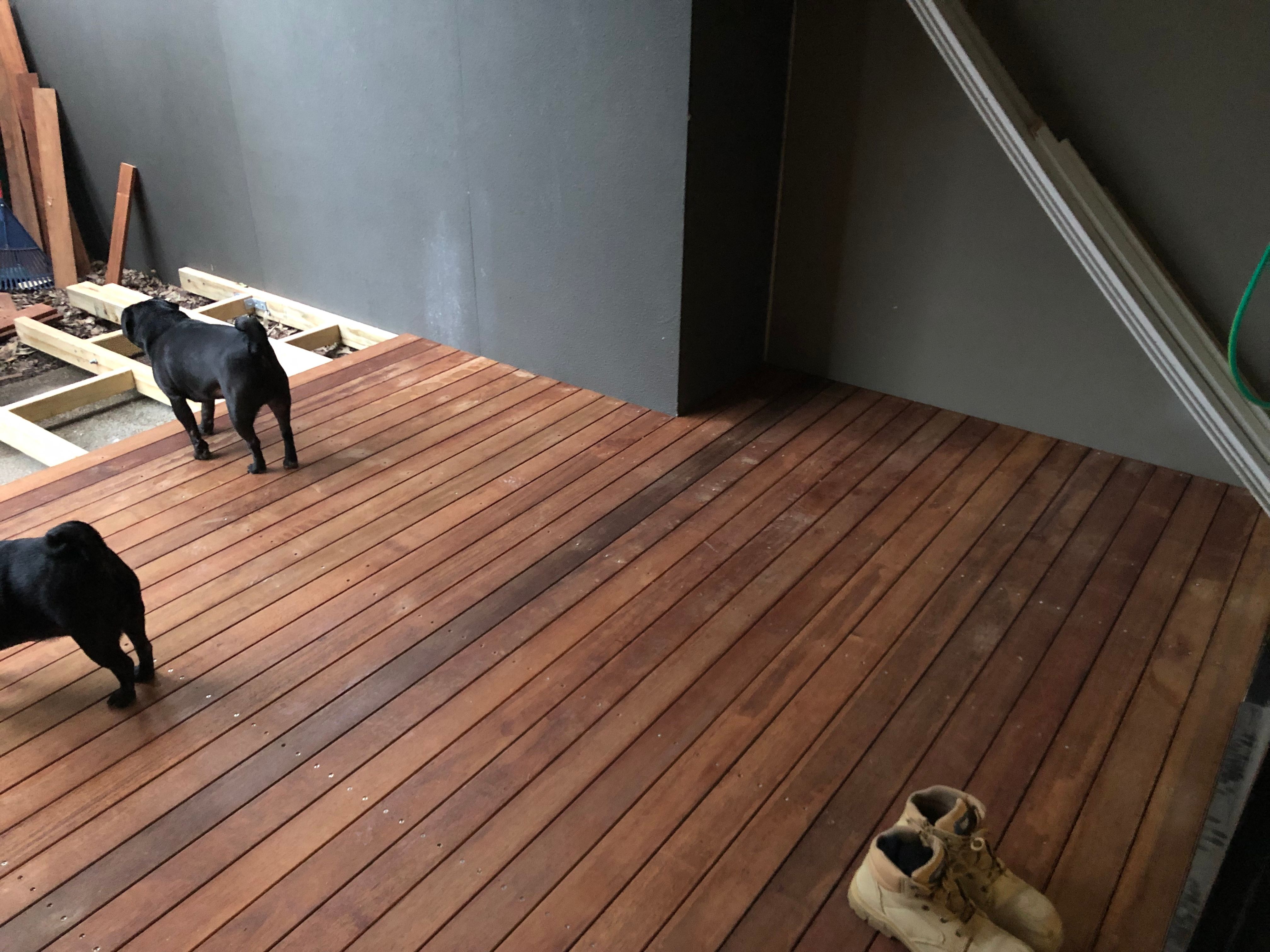 How to cut decking board to fit around s... Bunnings community