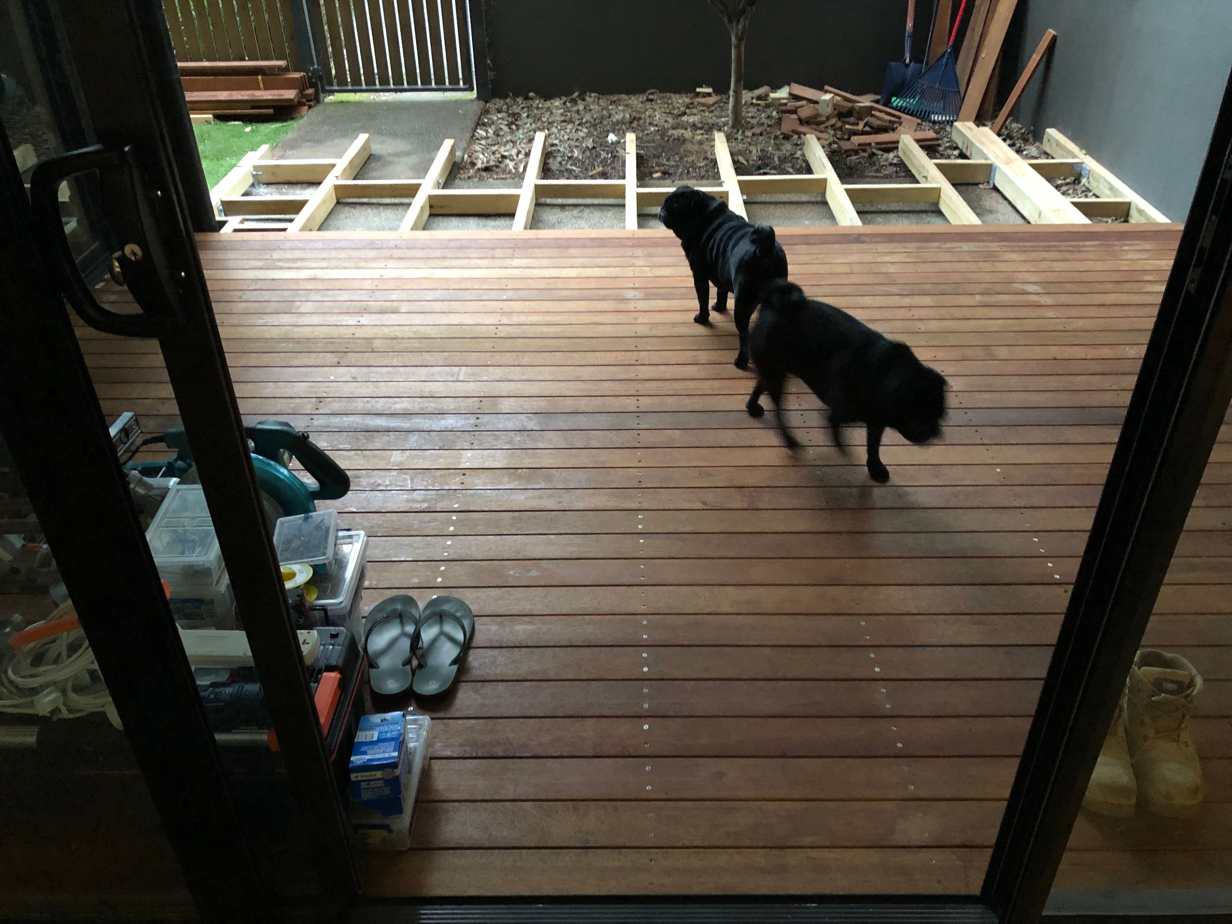 How to cut decking board to fit around s... Bunnings community