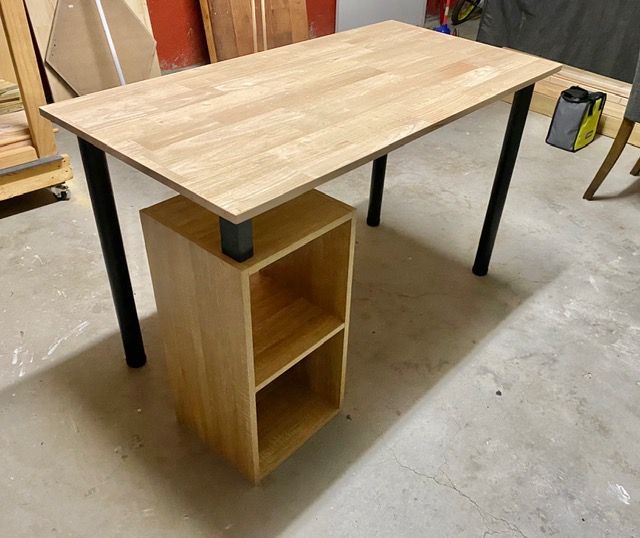 Industriallook desk with storage Bunnings community