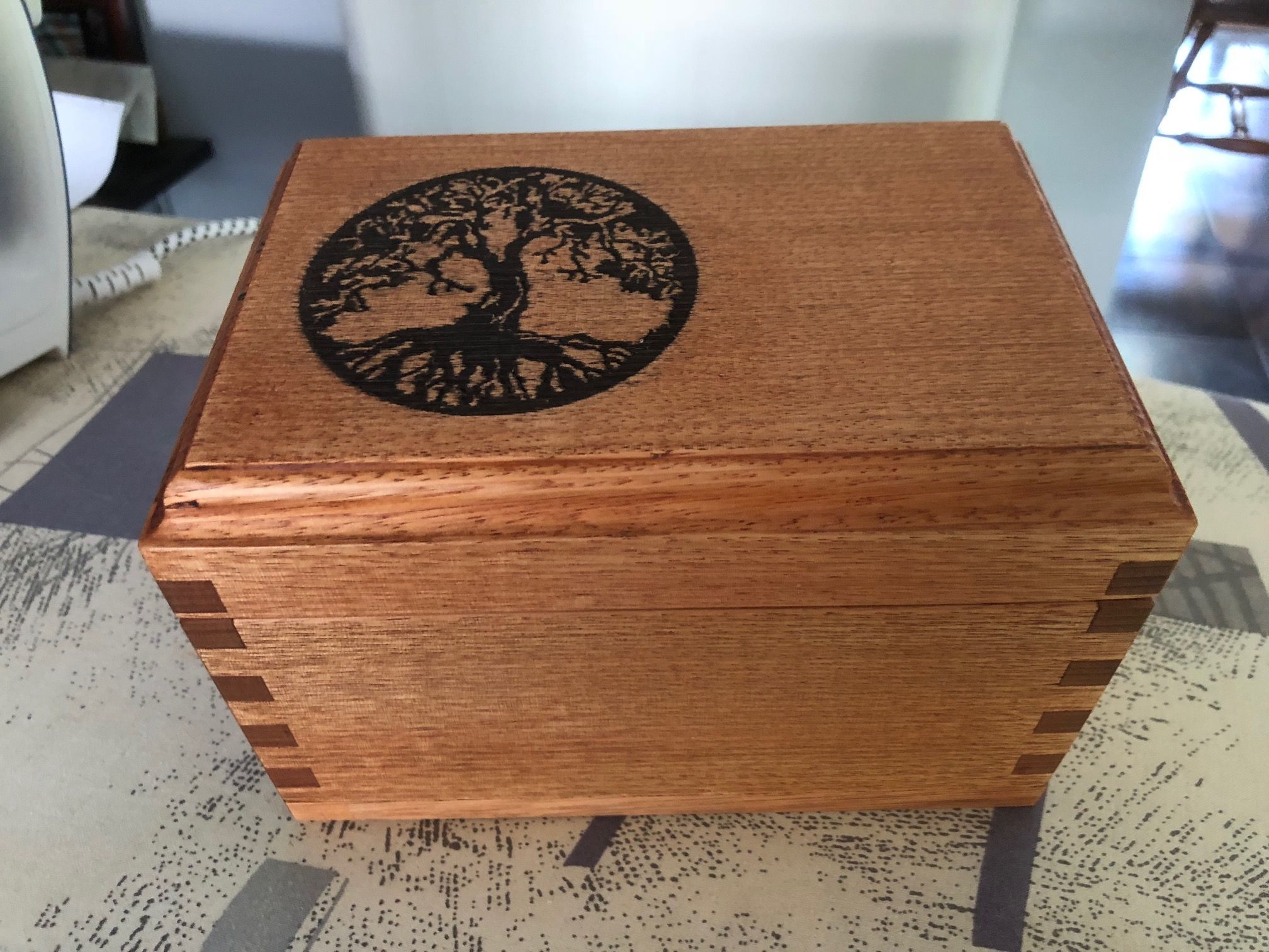 Fingerjointed jewellery box Bunnings community