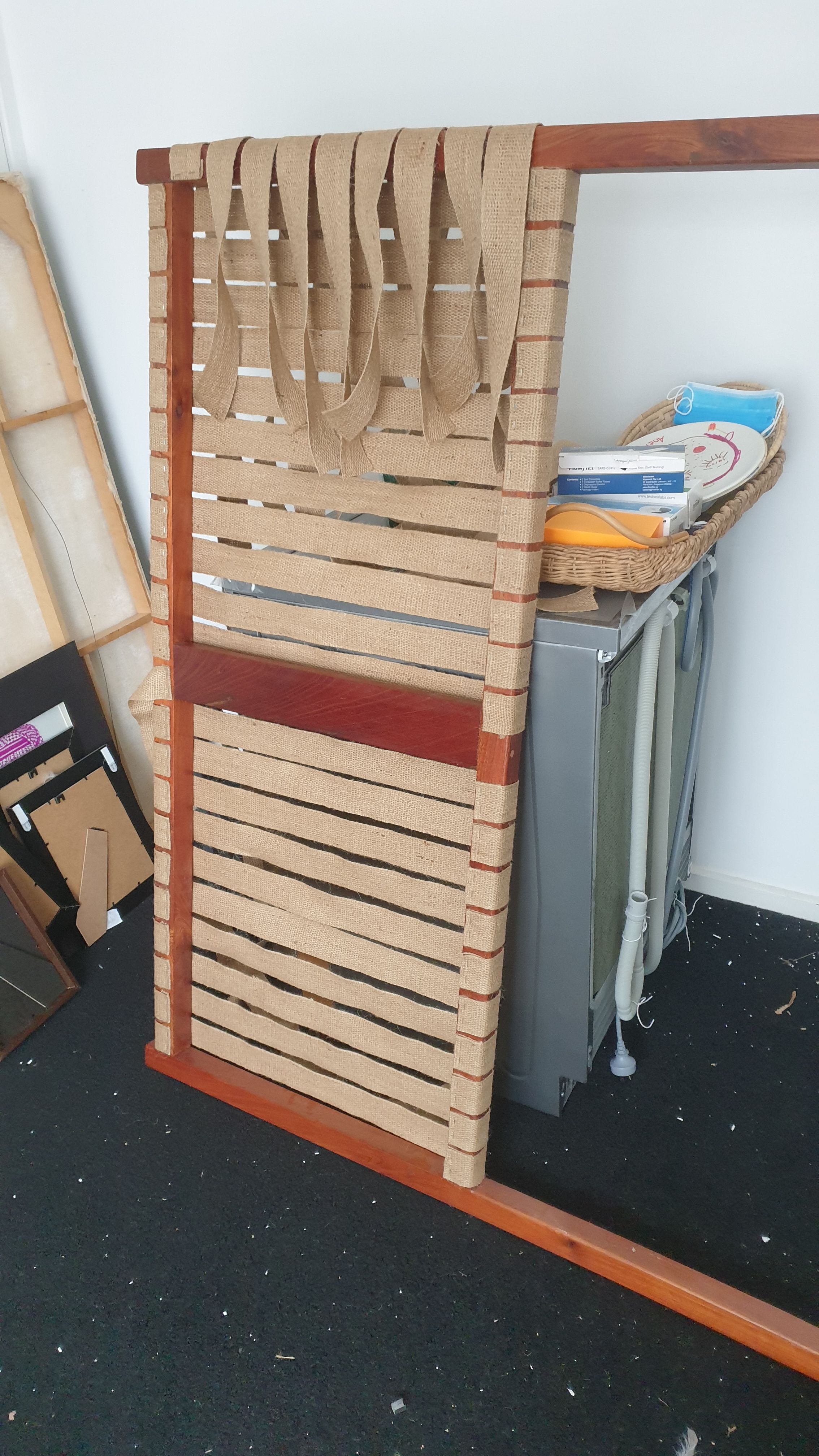 DIY garden webbing headboard Bunnings community