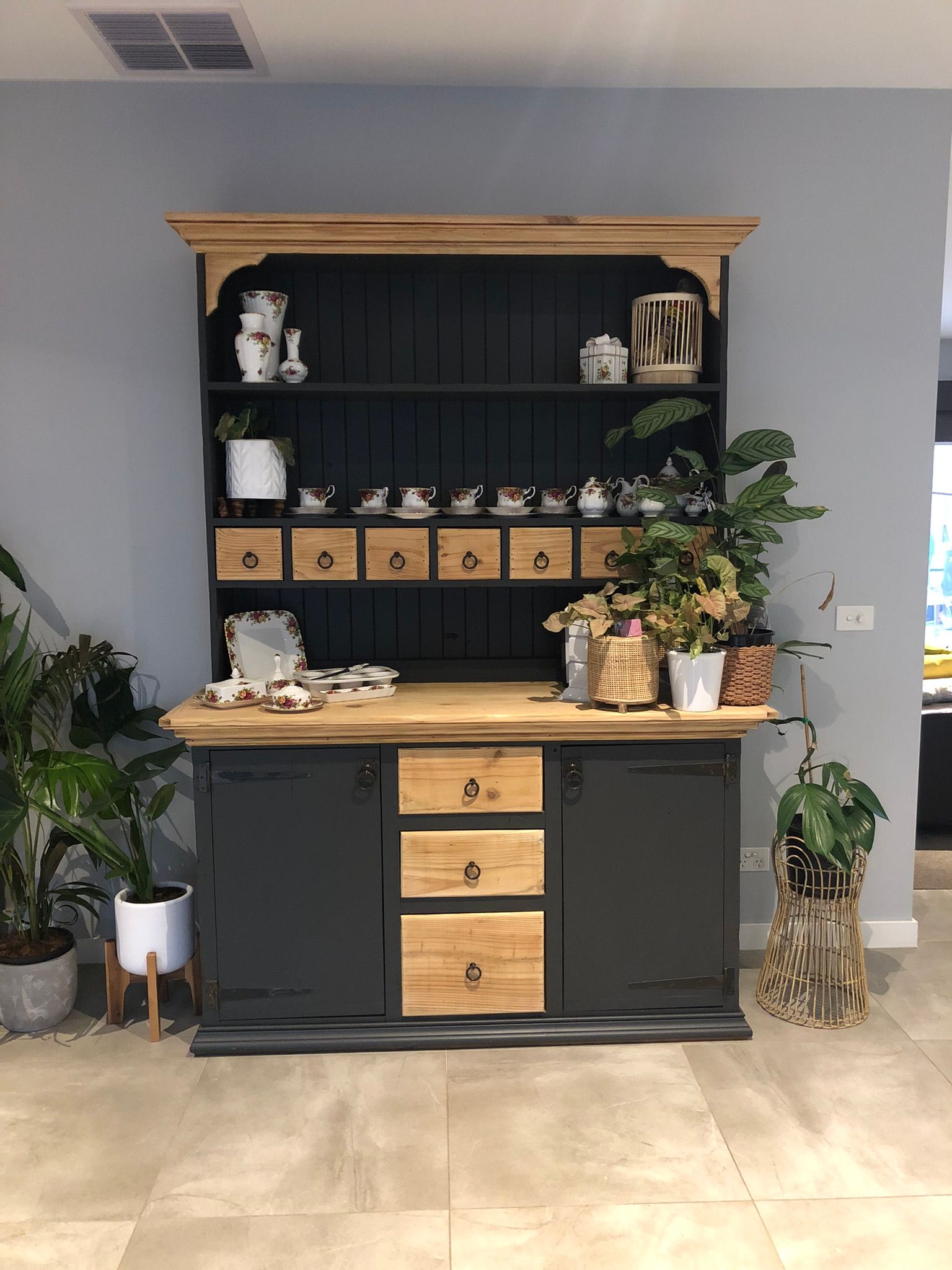 Upcycled kitchen hutch Bunnings community