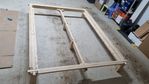 Assembled Bed frame before stain