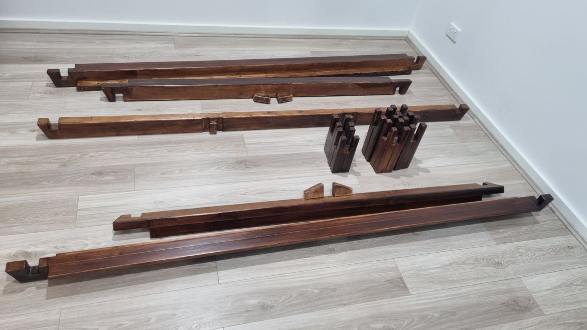 Stained all the pieces